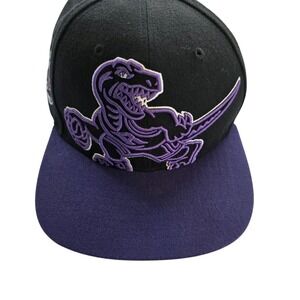 VTG Toronto Raptors '47 Hat Cap NBA Black Purple Wool Blend Snapback Embroidered